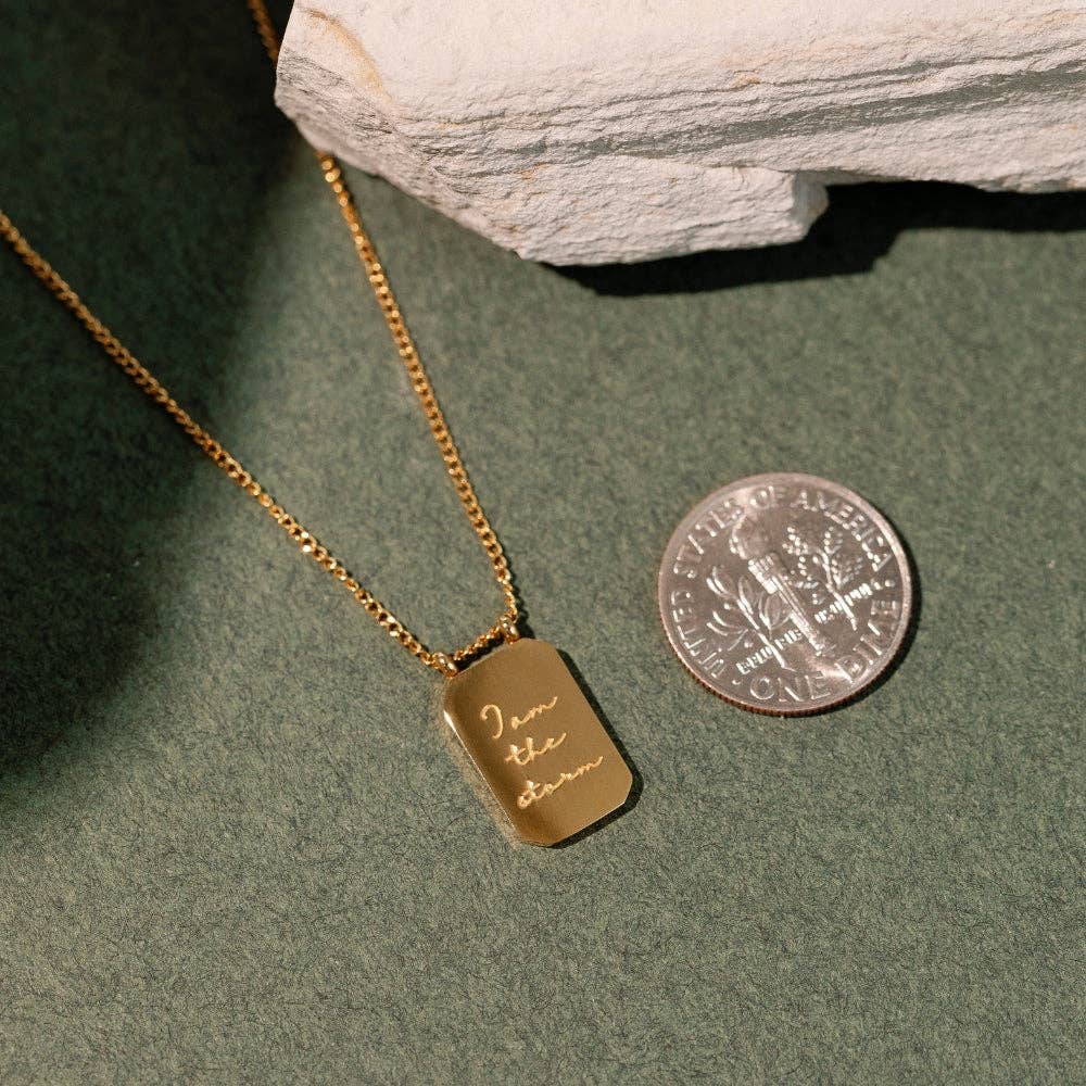 I Am Enough Necklace in Silver