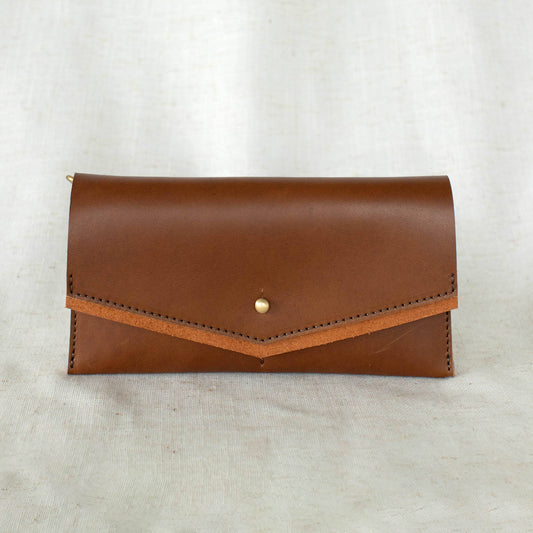 Mini Wallet in Chestnut