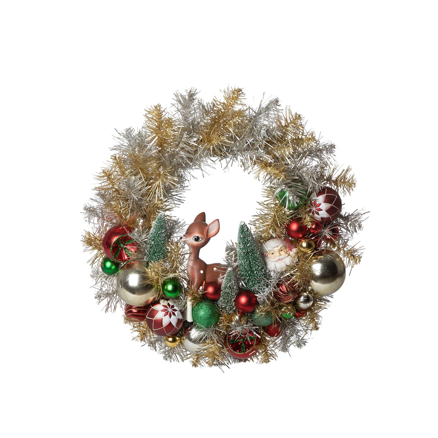 Retro Tinsel Wreath