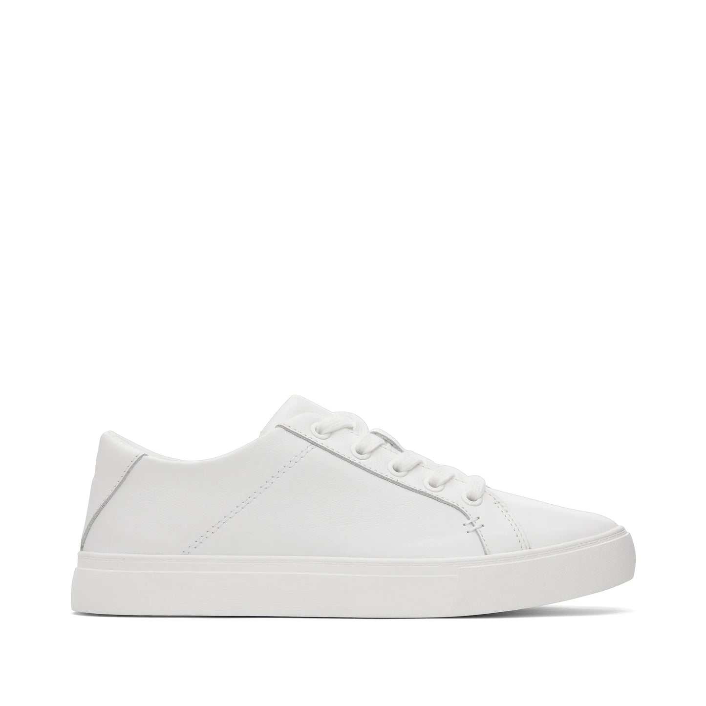 Kameron Leather Lace-Up Sneakers in White
