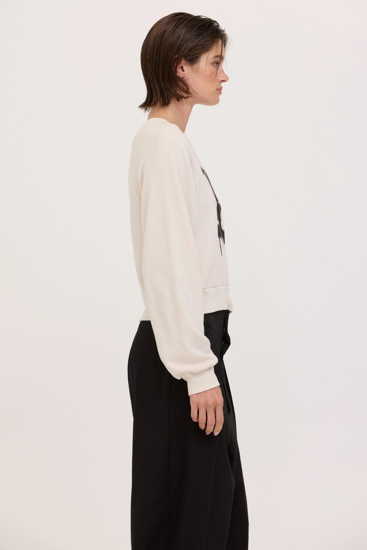 Hey Boo Sweatshirt in Vintage White