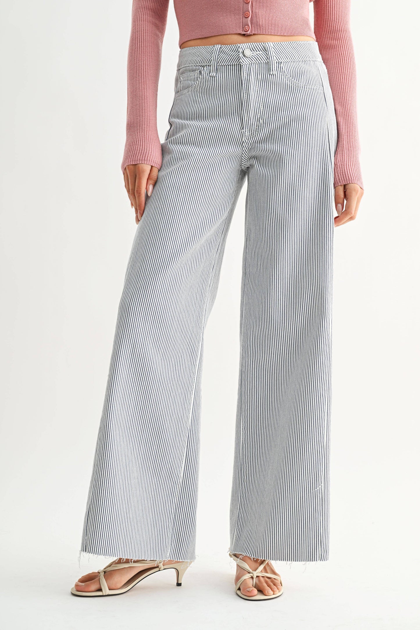 Side Stripe Wide Leg Jean
