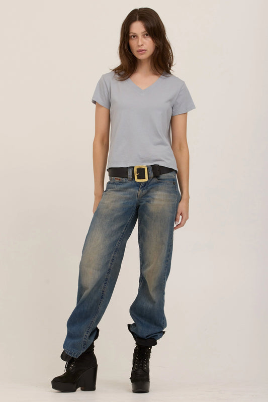 Must Have V Tee in Smokey Blue