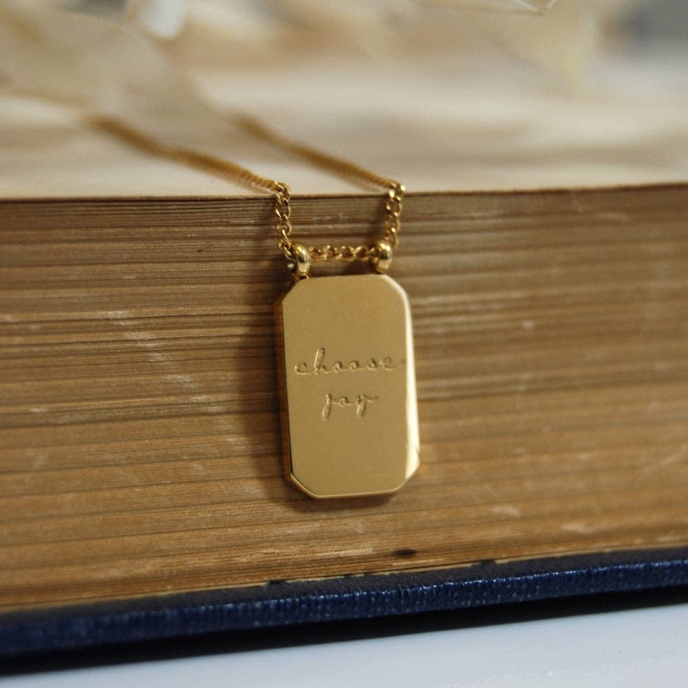Choose Joy Necklace in Silver