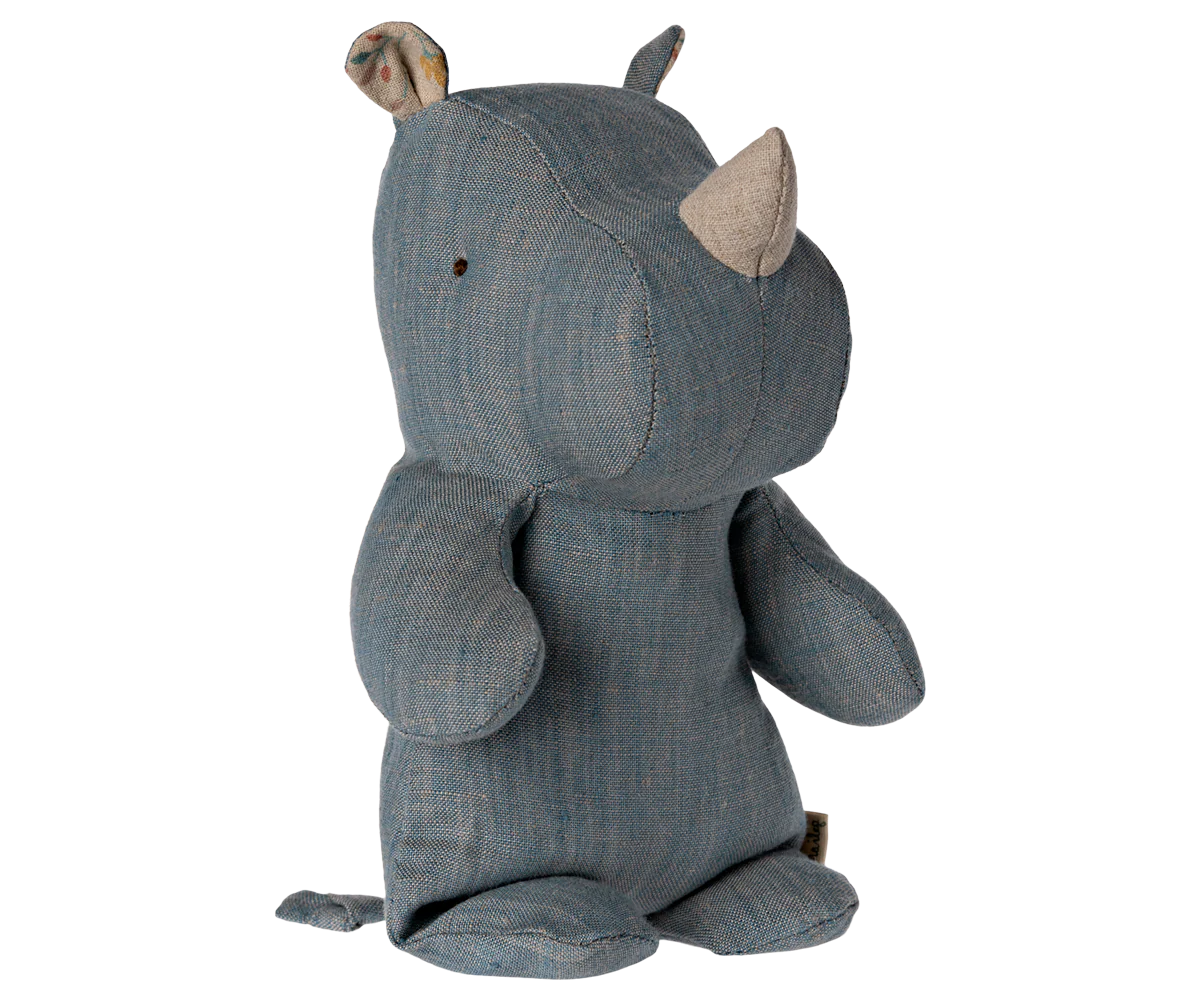 Small Rhino Safari Friend in Blue/Sand – Green Roost