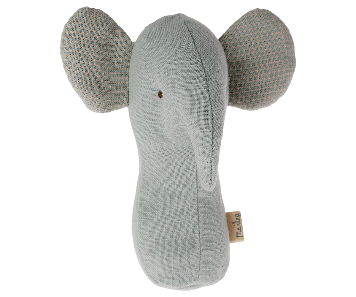 Lullaby Friend, Elephant Rattle in Light Blue