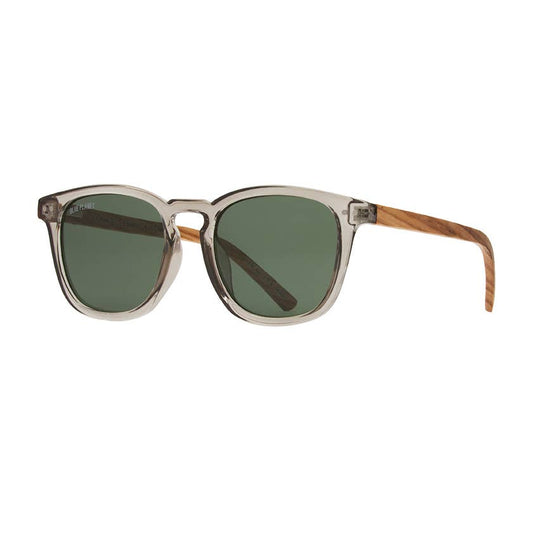 Kai Sunglasses - Crystal Grey / Walnut Wood