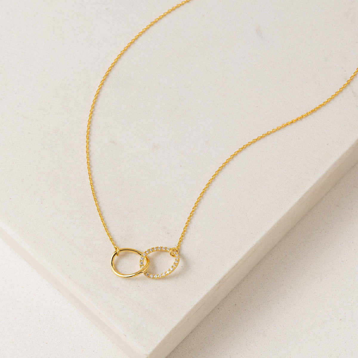 Encore Pavé Necklace in Gold