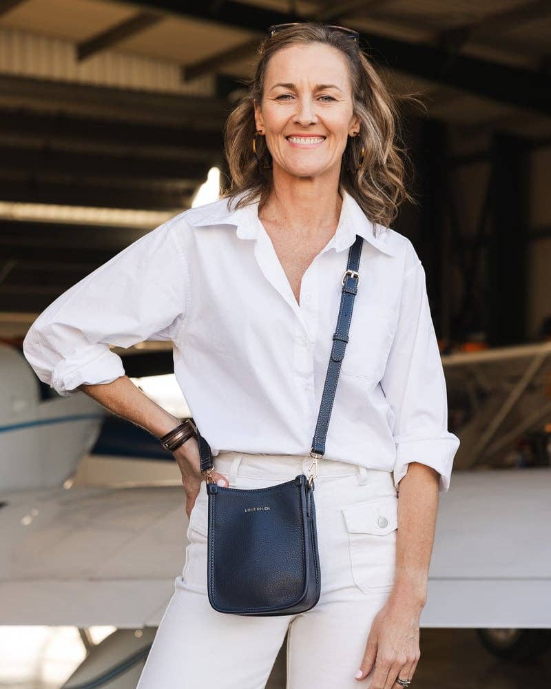 Parker Crossbody Bag in Navy