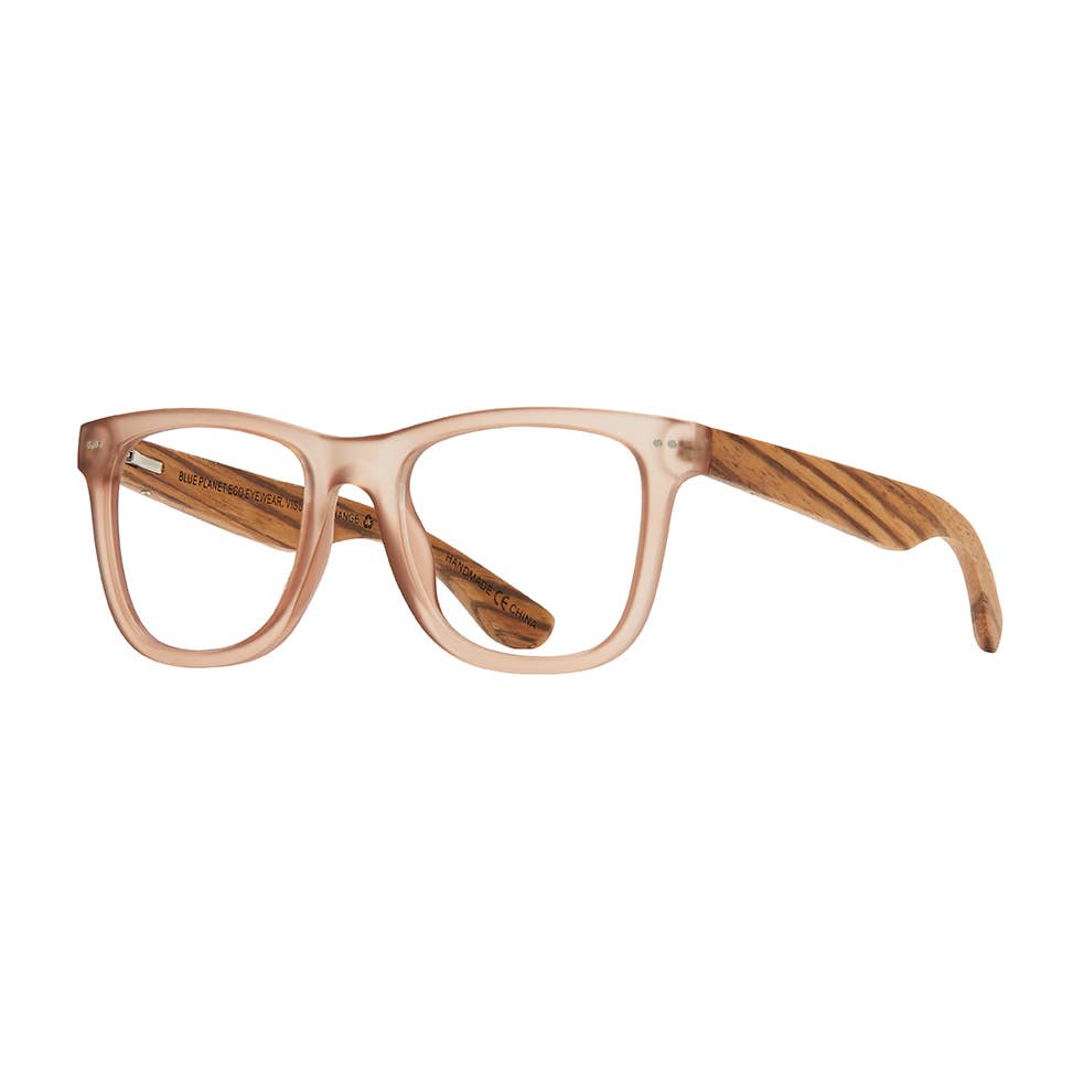 Seaglass Readers - Matte Brown/Zebra Wood