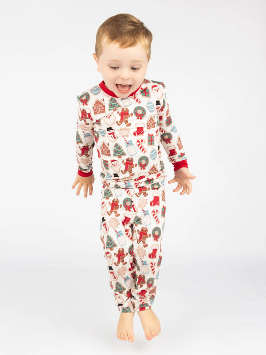 Milk and Cookies Bamboo Toddler Pajama Set