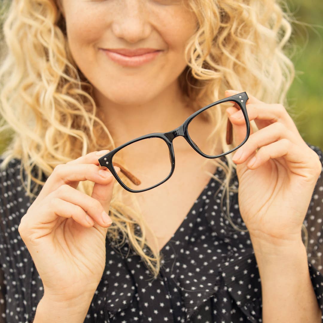 Nash Readers - Matte Onyx/ Walnut Wood