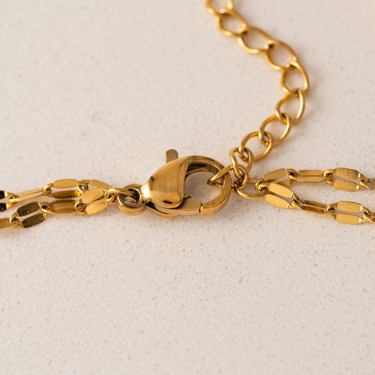 Ray Layered Necklace in Gold
