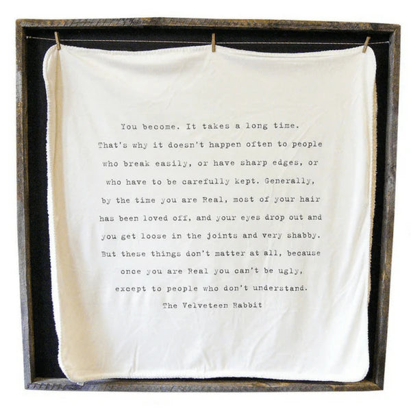 The Velveteen Rabbit Heirloom Baby Blanket