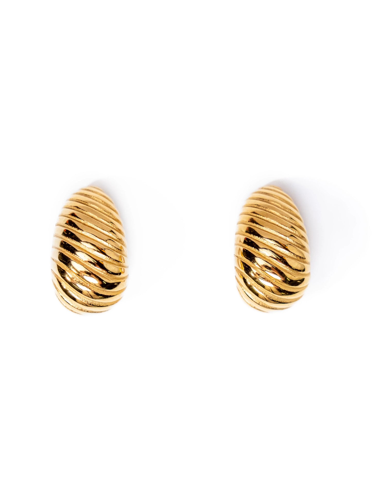 Textured Teardrop Earrings - Waterproof