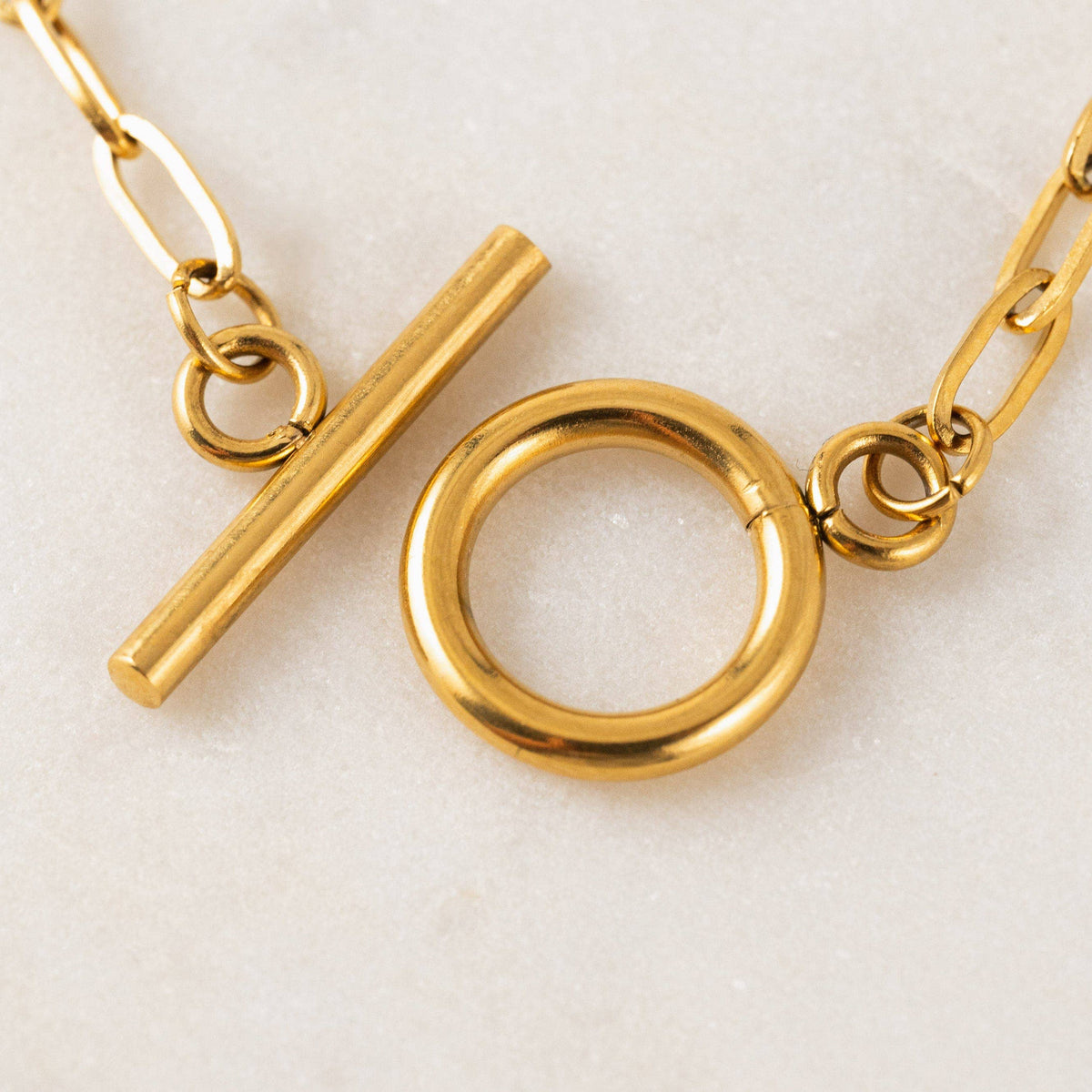 Darcy Paperclip Necklace in Gold