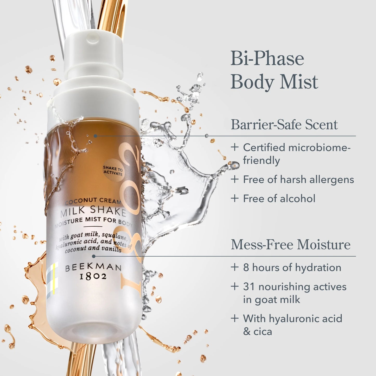 Coconut Cream Milk Shake Moisture Mist For Body
