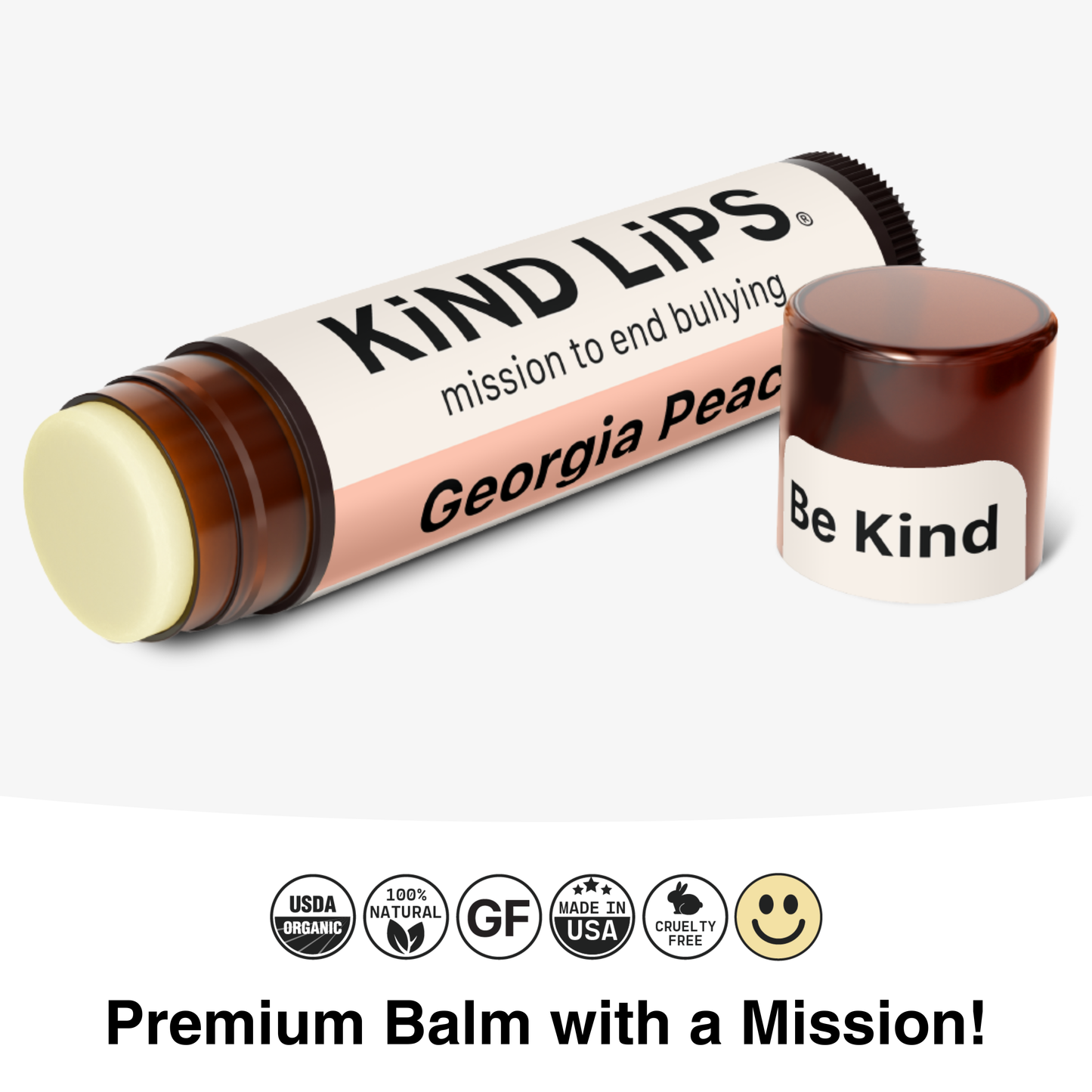 Kind Lips Organic Lip Balm - Georgia Peach