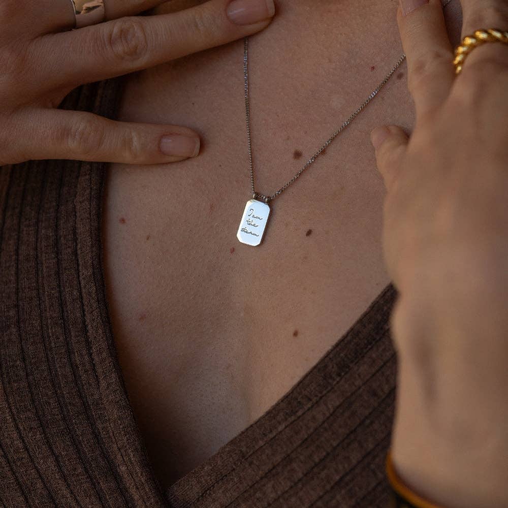 I Am The Storm Necklace in Silver