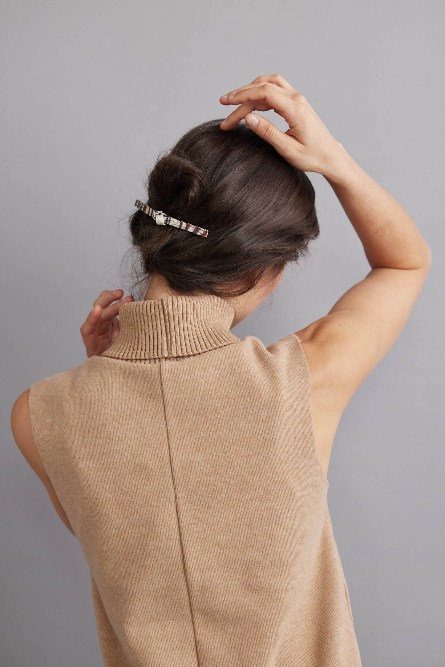 Eco French Twist Hair Barrettes: Espresso