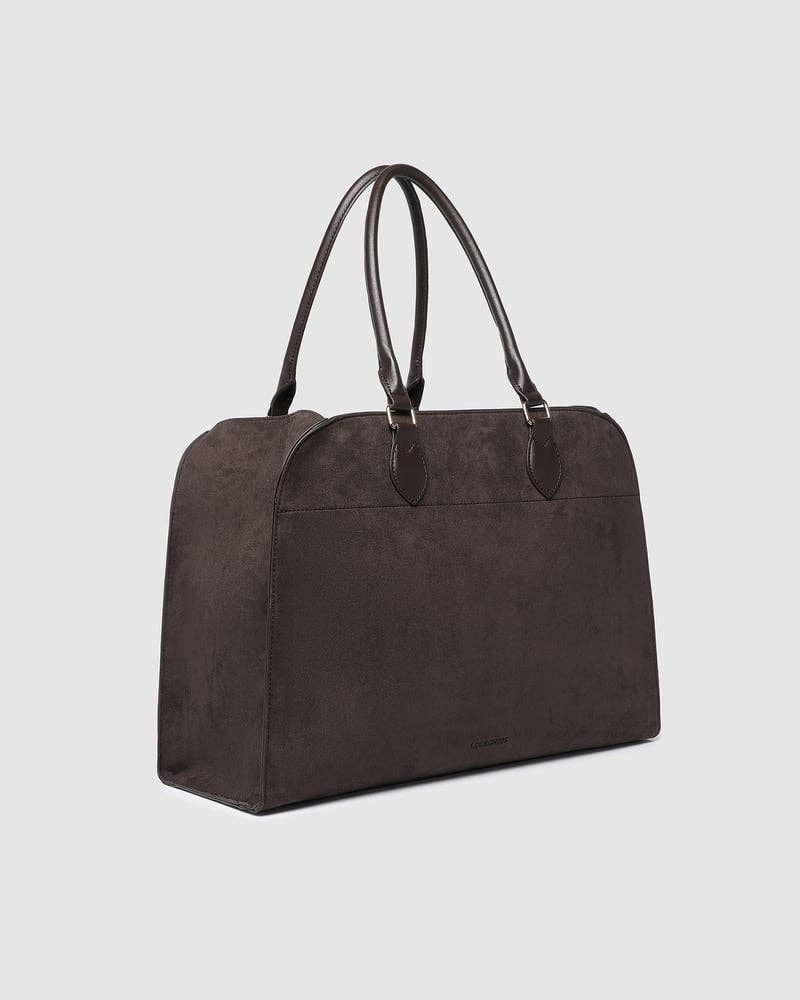 Blaire Tote Bag - Suede Chocolate