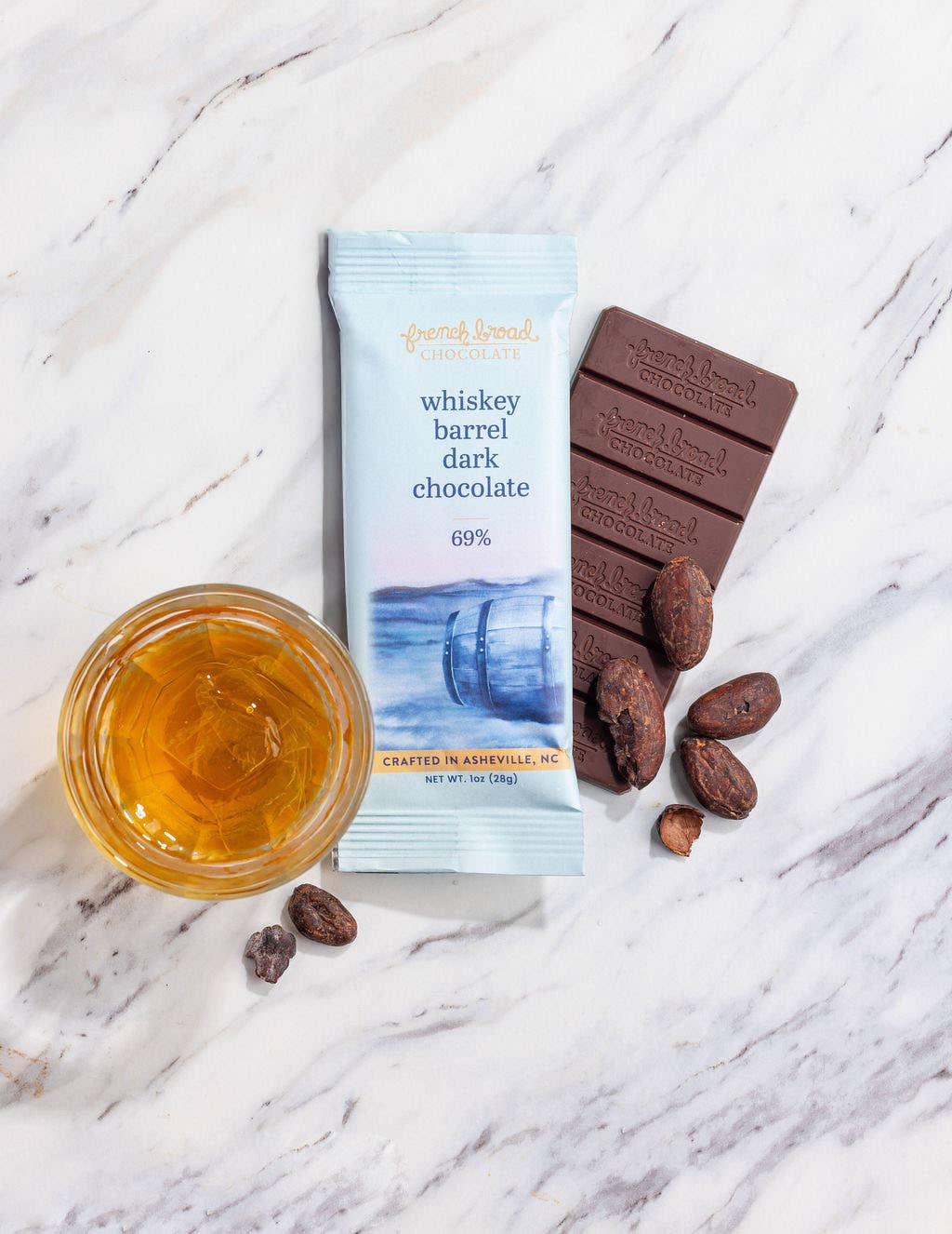 Whiskey Barrel with Smoked Salt Chocolate Bar