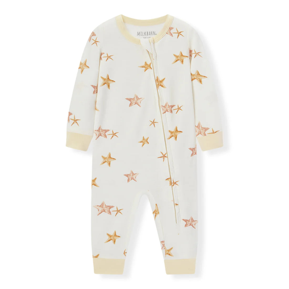 Zipper Pajamas in Starfish Dreams (Luxe Stretch)