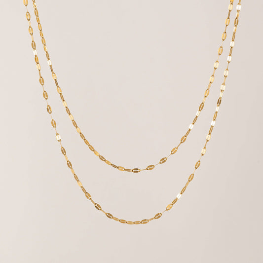 Ray Layered Necklace in Gold
