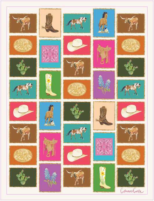 Out West Double Sided Tea Towel