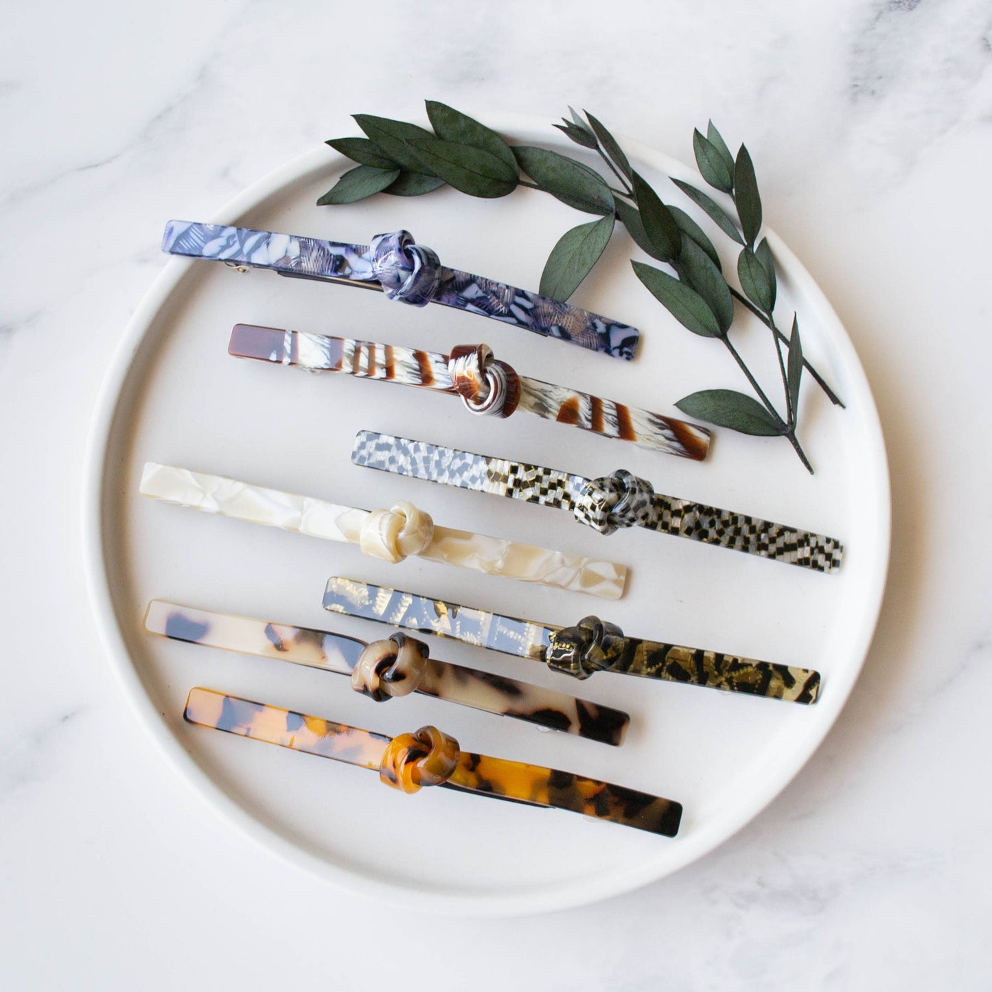 Eco French Twist Hair Barrettes: Espresso