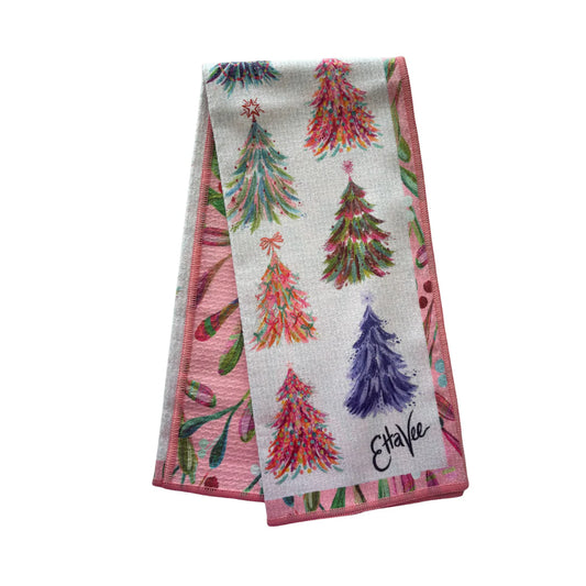 Spruce & Berries Double-Sided Tea Towel