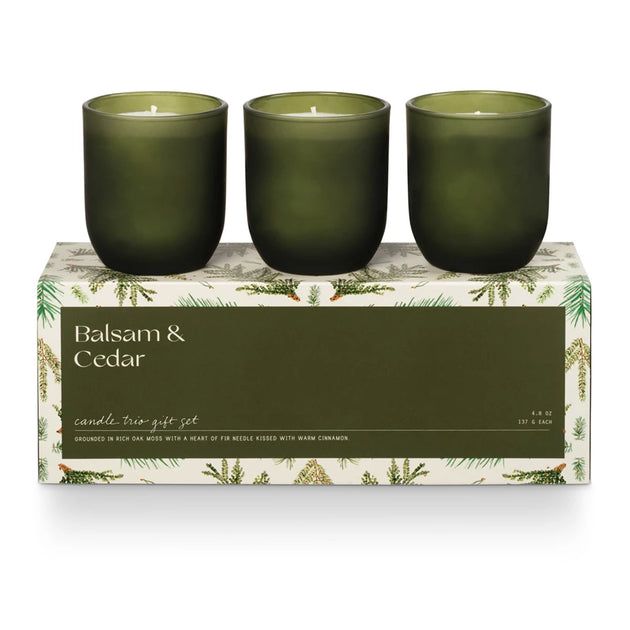 Balsam & Cedar Candle Trio Gift Set