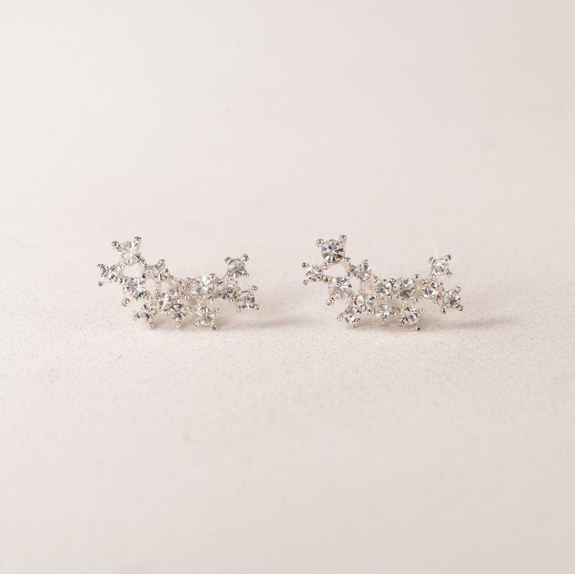 Stardust Climber Earrings in Silver
