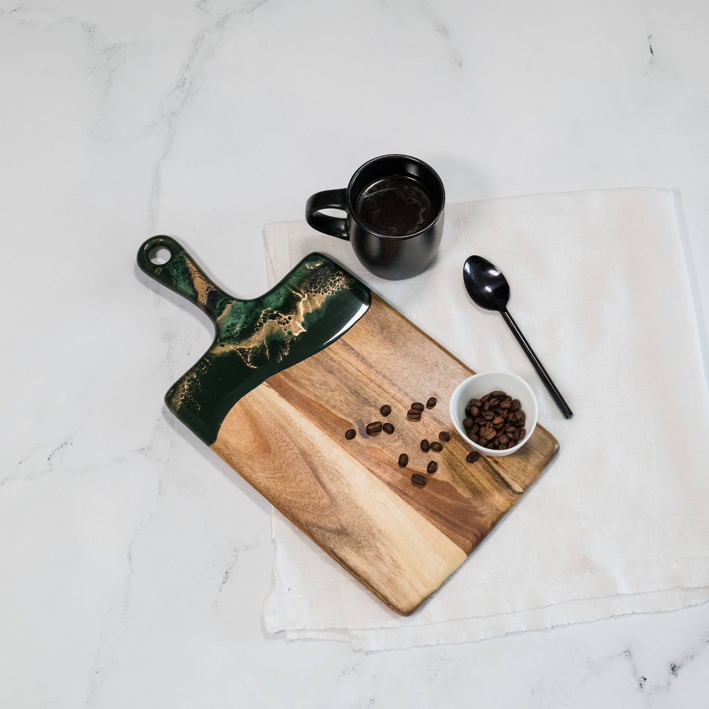 Medium Acacia Cheese Boards in Navy