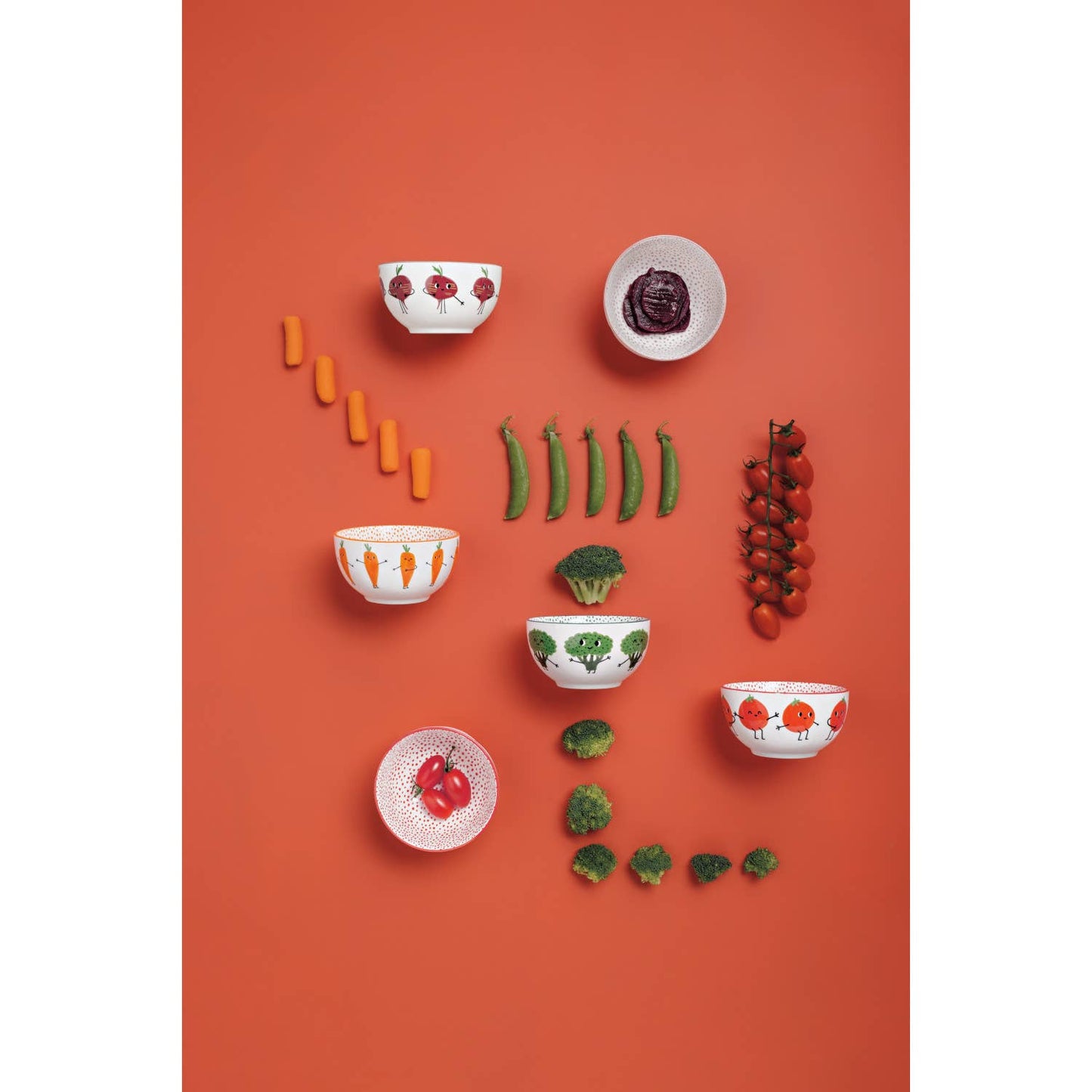 Funny Food Bowls (Set of 4)