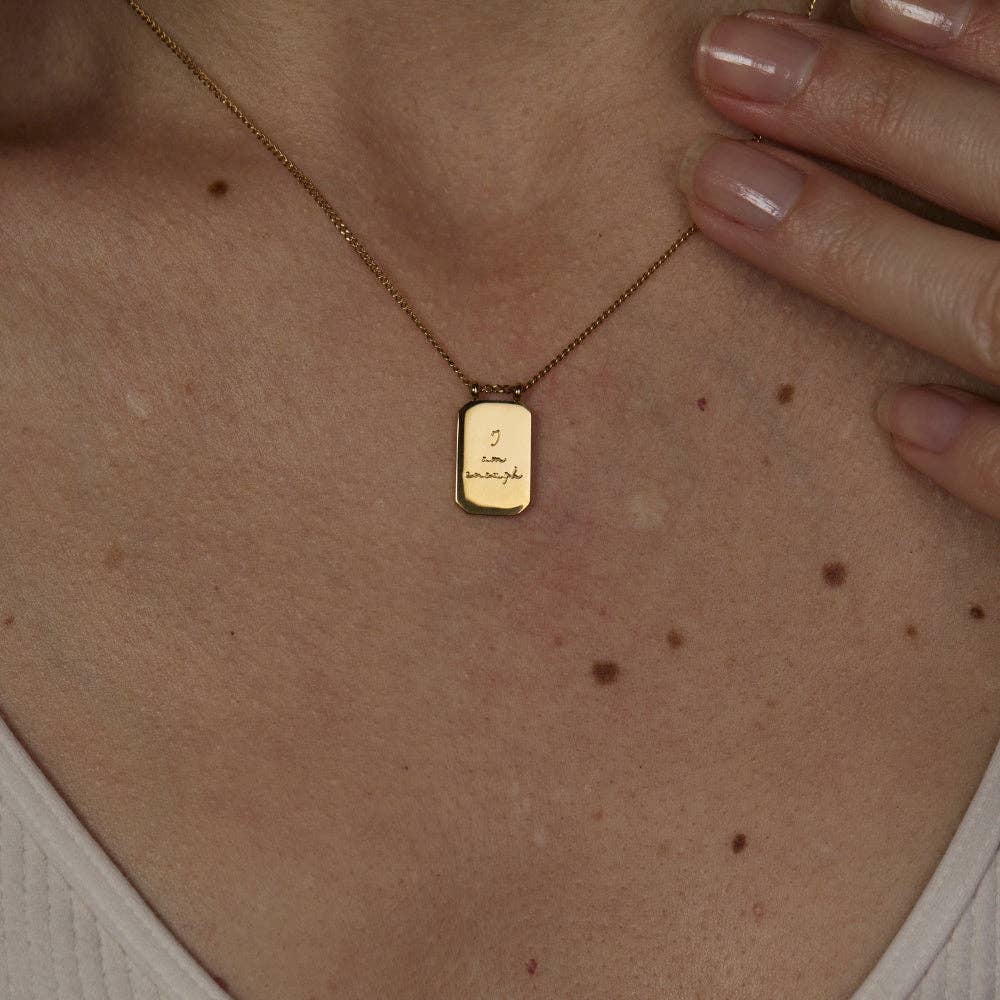 I Am Enough Necklace in Silver