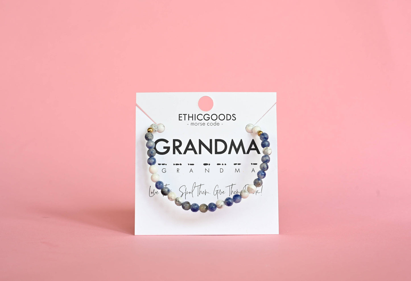 Morse Code Bracelet | GRANDMA: Jasper & Howlite