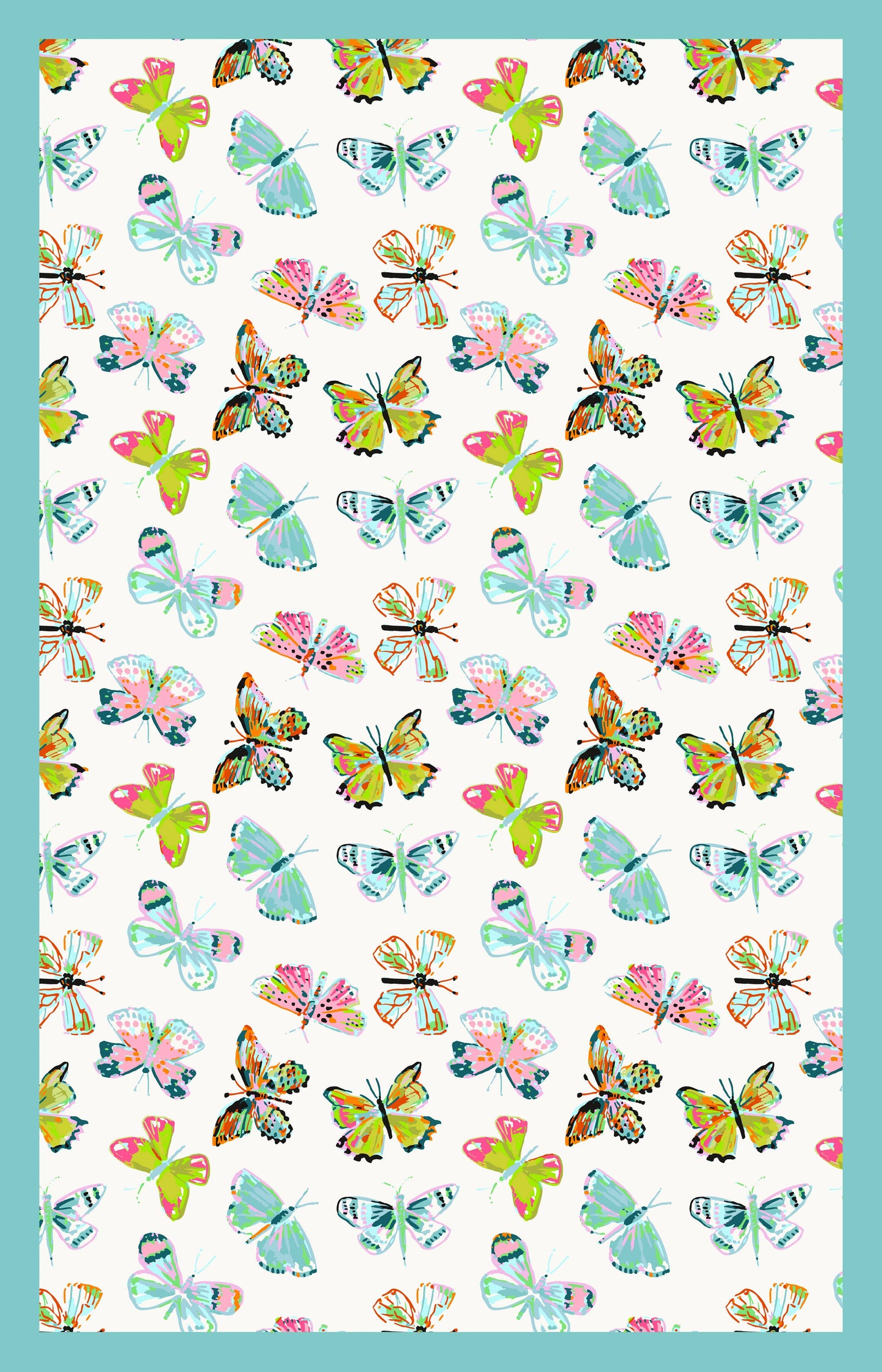 Summerfly Double-Sided Tea Towel