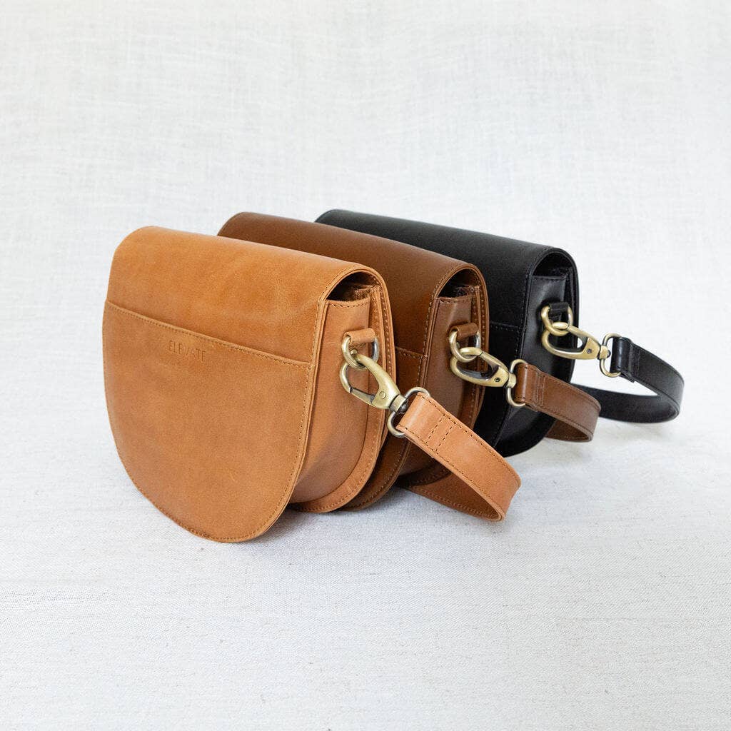 Stella Saddle Bag in Chestnut