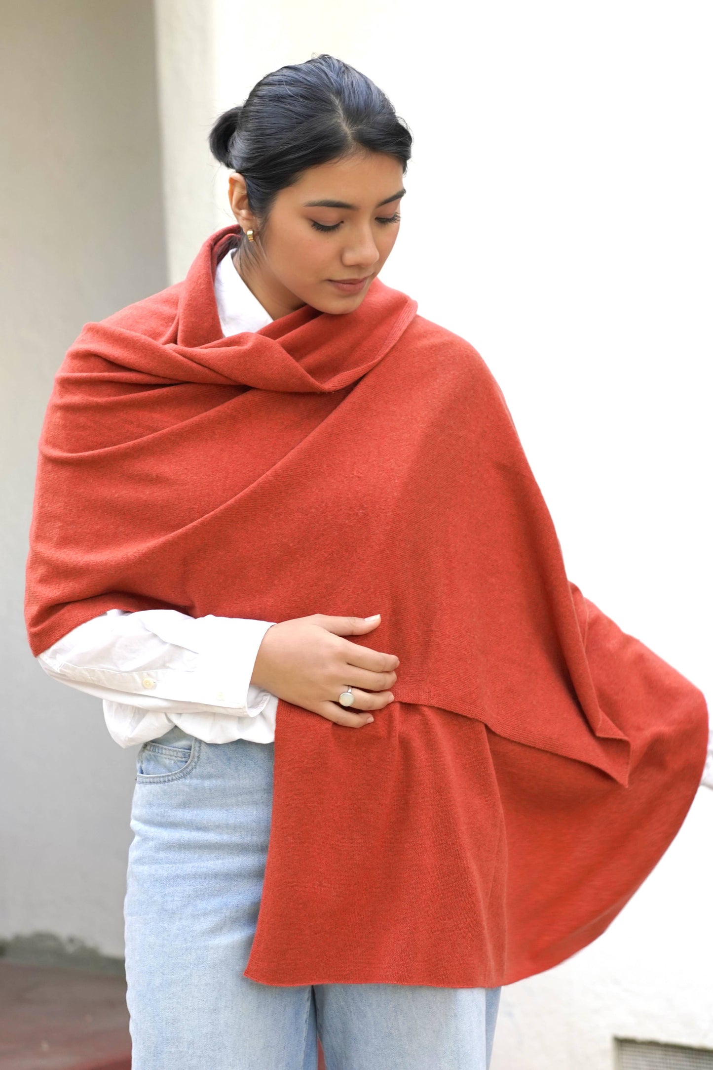 Cashmere Scarf/Wrap Spice 