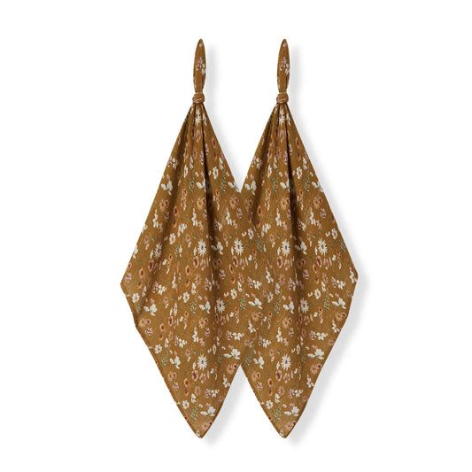 Burp Cloths in Wildflower
