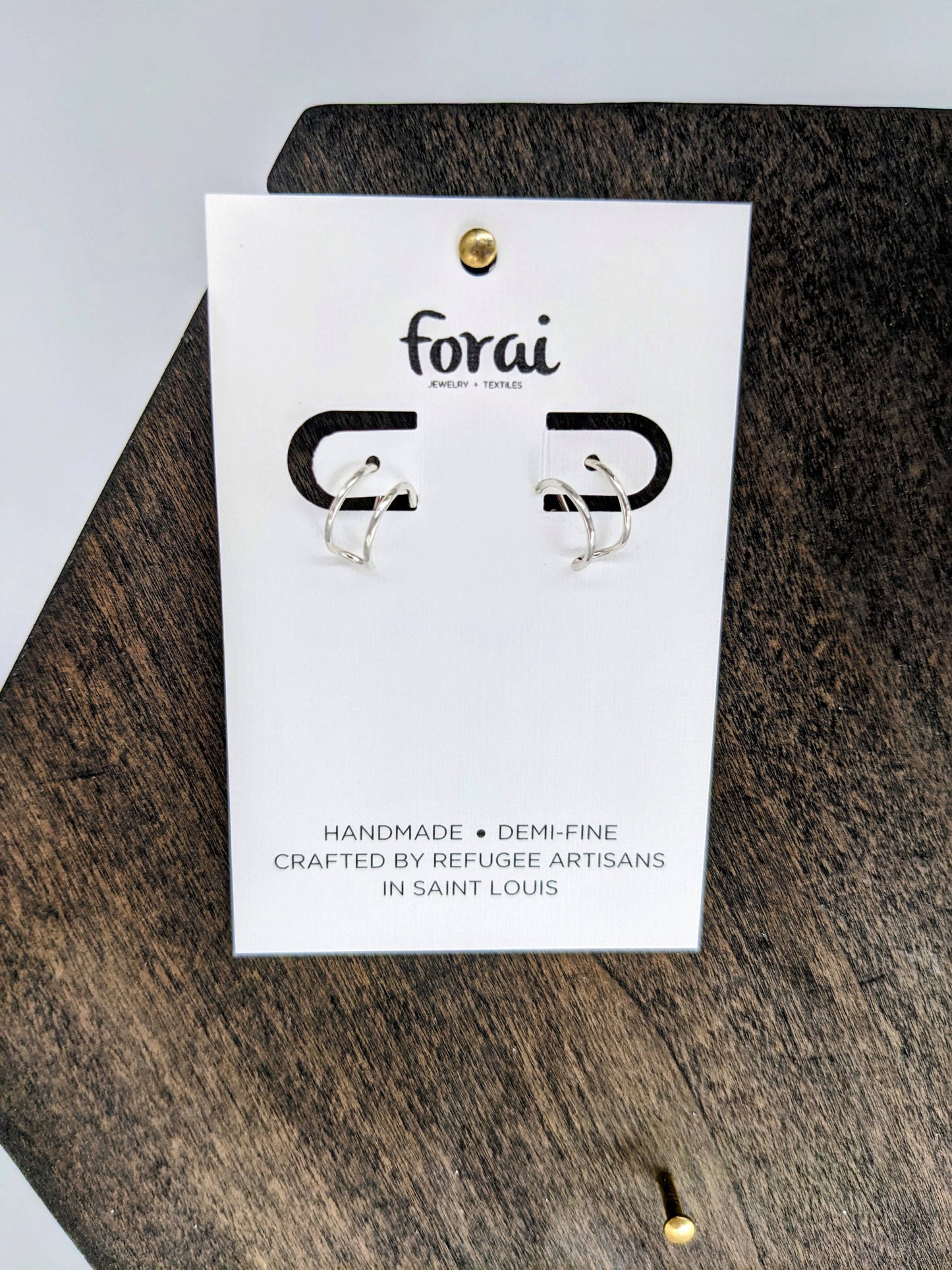 Journey of Hope Huggie Earrings in Sterling Silver