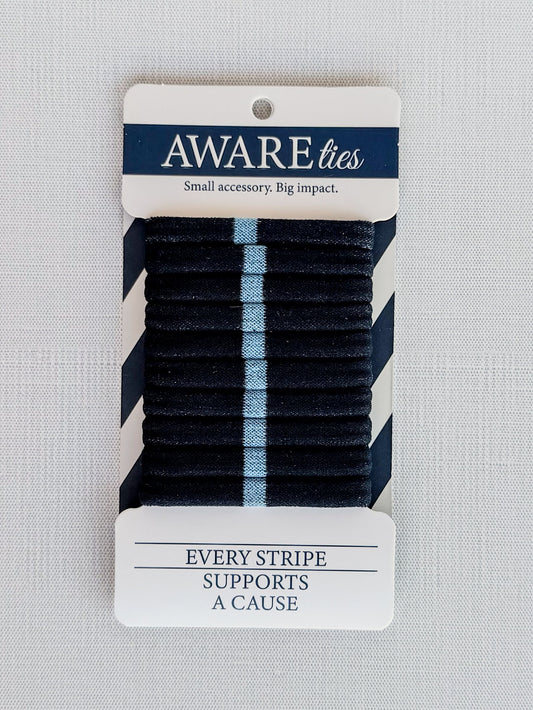AWAREties | Light Blue Stripe – Autism Awareness Pack