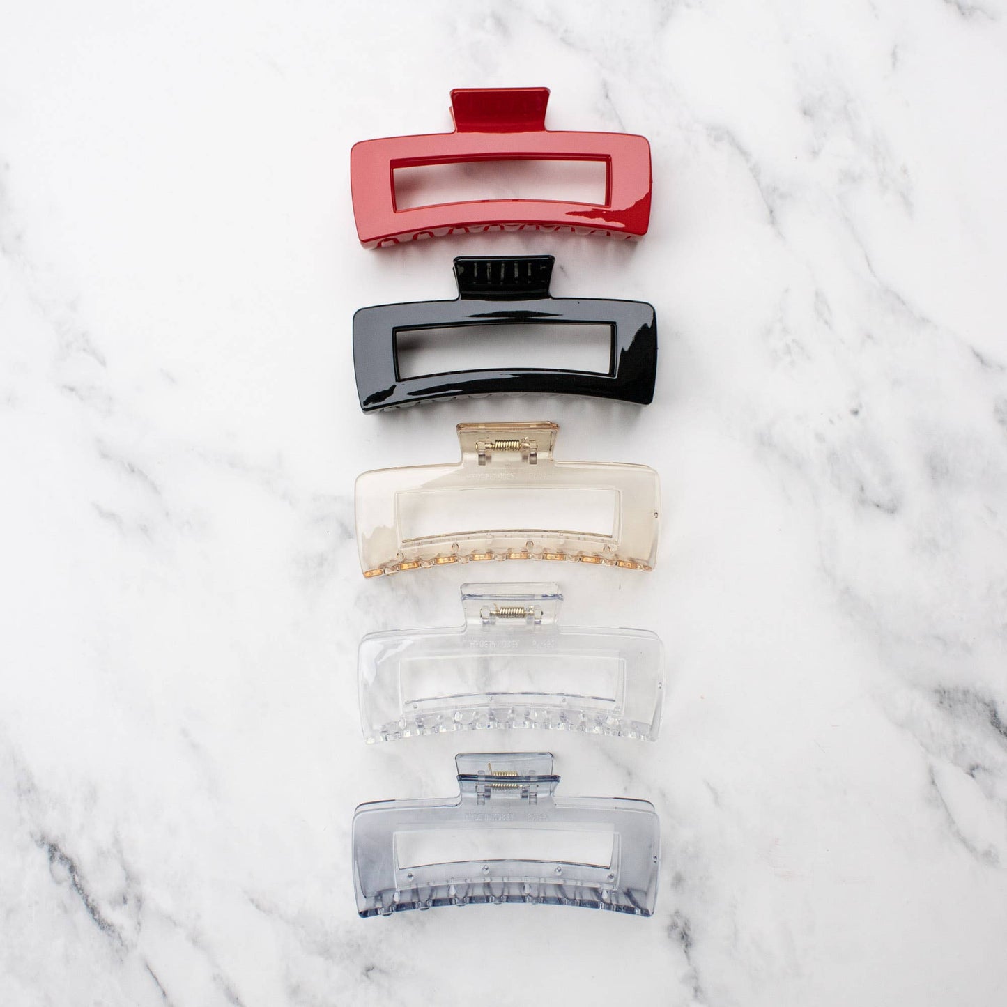 Jumbo Square Hair Clip: Matt Sage