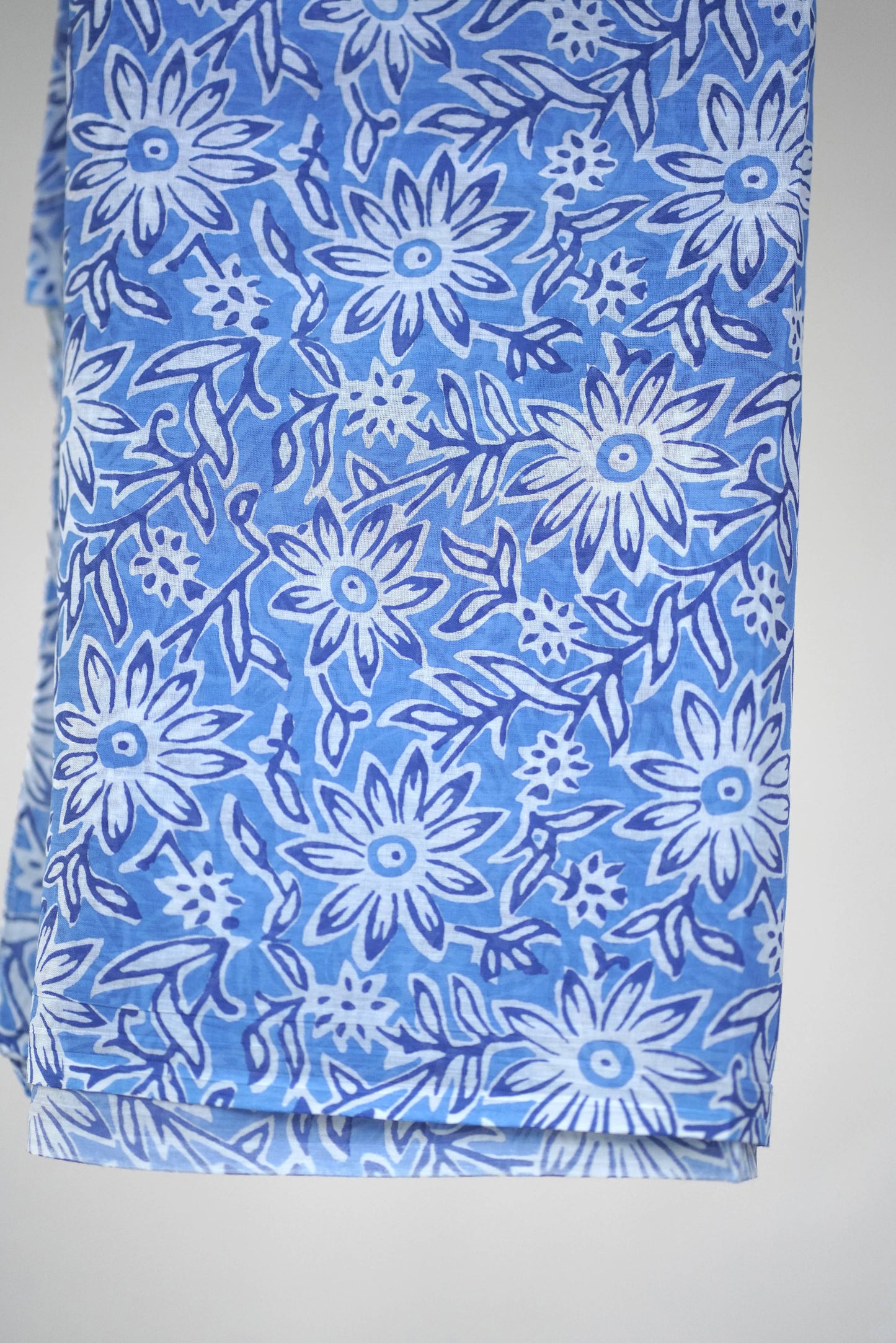 Julie Daisy Cotton Block Print Scarf