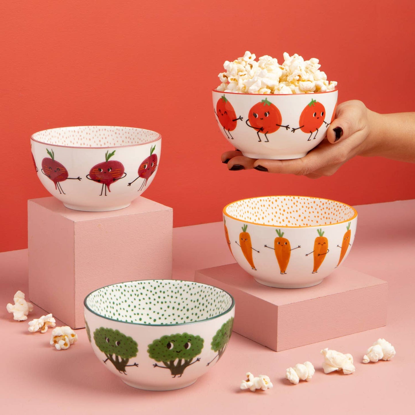 Funny Food Bowls (Set of 4)