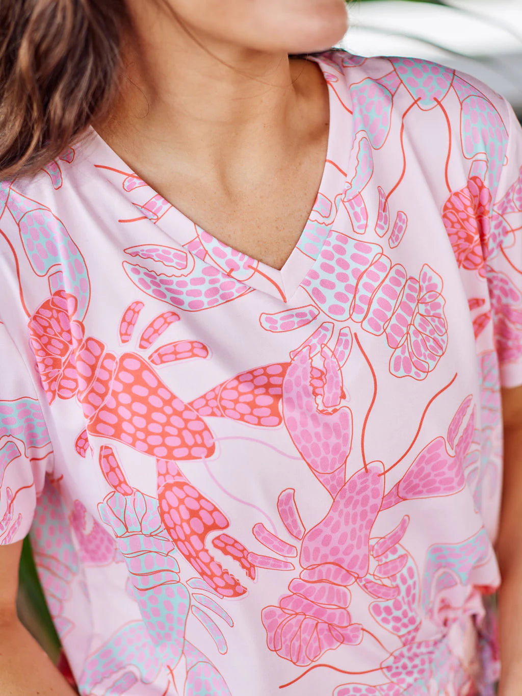 Alli PJ Short Set in Perfect Mate Pink