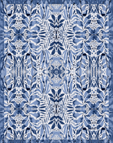 Amina Indigo Double Sided Tea Towel