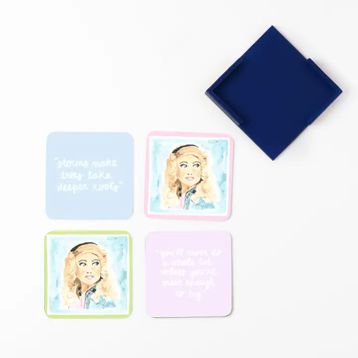 We Love Dolly Coaster (Set of 4)