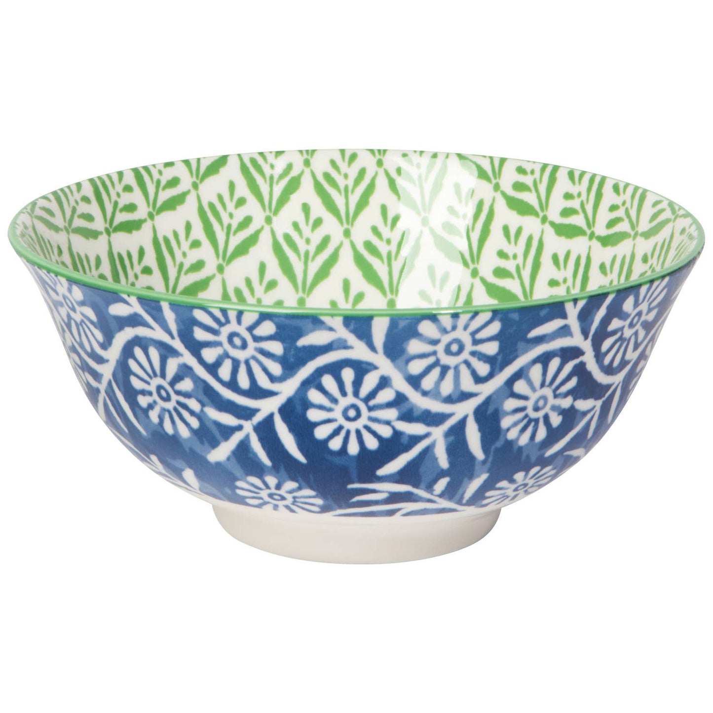 Green Leaf Stamped Bowl - 6"